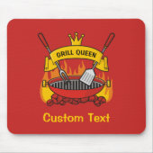 Grillkönigin Mousepad (Vorne)