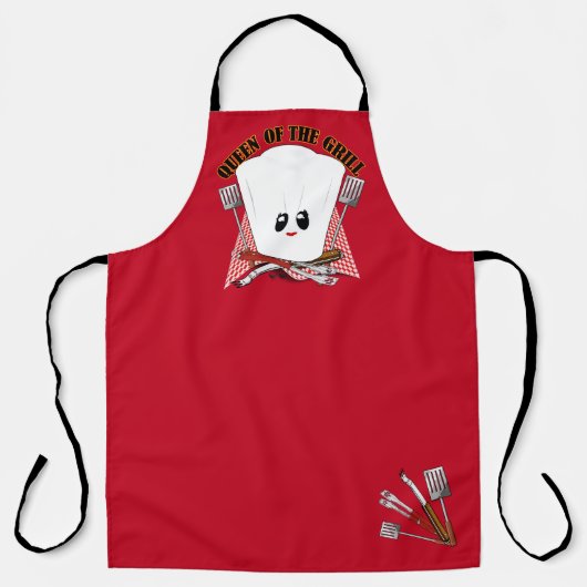 Grillkönigin Schürze (Vorderseite)