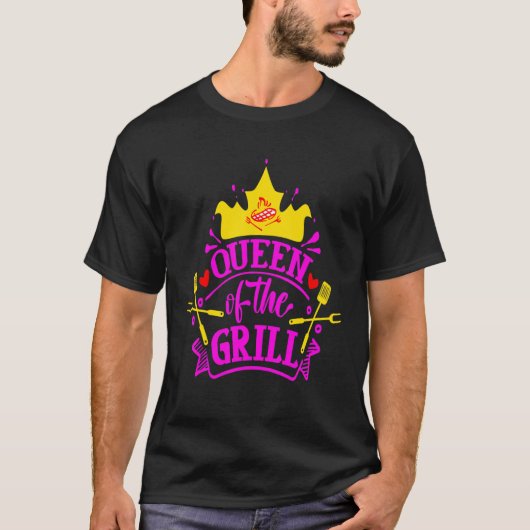 Grillkönigin T-Shirt (Vorderseite)