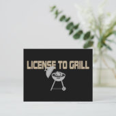 Grilllizenz Postkarte (Stehend Vorderseite)