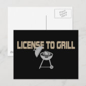Grilllizenz Postkarte (Vorne/Hinten)
