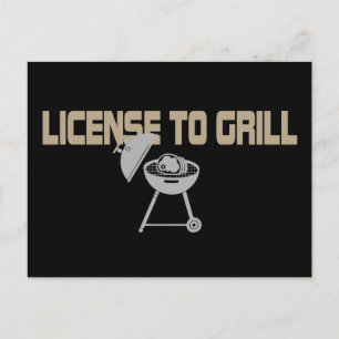 Grilllizenz Postkarte