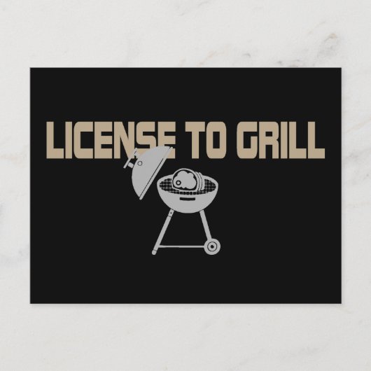 Grilllizenz Postkarte (Vorderseite)