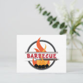 Grilllogo Postkarte (Stehend Vorderseite)
