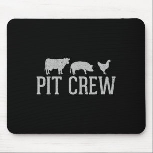 Grillmannschaft Kuh Schwein Huhn Barbecue Grillen Mousepad