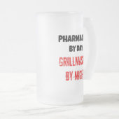 Grillmaster Apotheker Mattglas Bierglas (VorderseiteRechts)