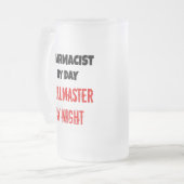 Grillmaster Apotheker Mattglas Bierglas (Vorderseite Links)