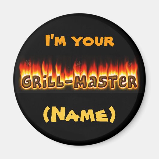 Grillmaster (benutzerdefinierbar) magnet (Vorne)