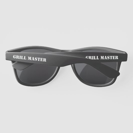 GrillMaster black Sunglasses for chef cook (Rückseite)