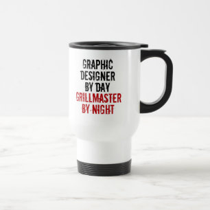 Grillmaster-Grafikdesigner Reisebecher