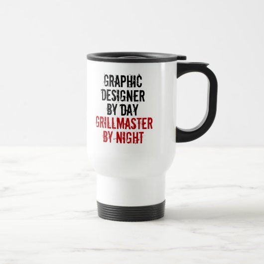 Grillmaster-Grafikdesigner Reisebecher (Rechts)