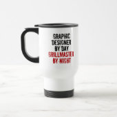 Grillmaster-Grafikdesigner Reisebecher (Links)