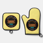 Grillmaster-Grillen-GRILLEN Ofenhandschuh & Topflappen-Set (Vorderseite)