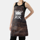 Grillmaster GRILLEN Rustic Dark Wood Print Schürze (InSitu)