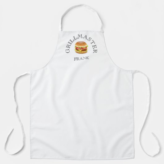 GRILLMASTER HAMBURGER PERSONALISIERTE SCHÜRZE (Vorderseite)