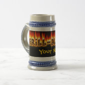 Grillmaster (kundengerechter) Stein Bierglas (Vorderseite Links)