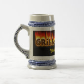 Grillmaster (kundengerechter) Stein Bierglas (Links)