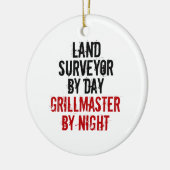 Grillmaster Land Surveyor Keramik Ornament (Links)