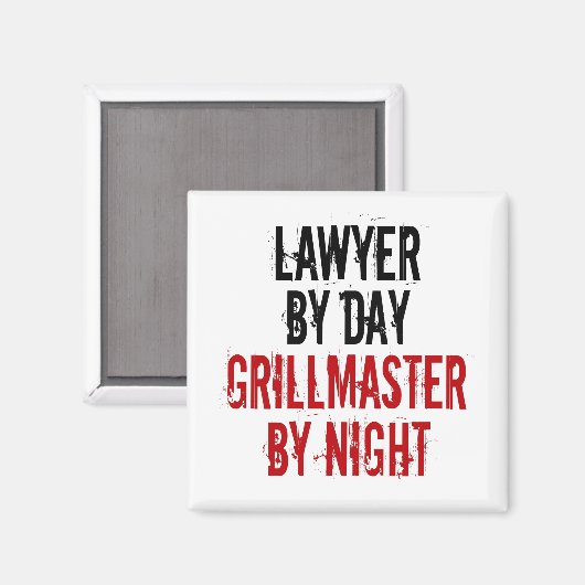 Grillmaster Lawyer Magnet (Vorderseite/Rückseite)