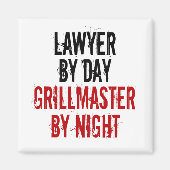 Grillmaster Lawyer Magnet (Vorne)