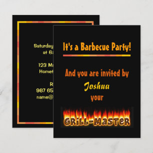Grillmaster-Party Einladung (NameI