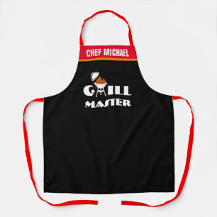 Grillmaster-Schürze, personalisiertes BBQ-Koch-Ges Schürze
