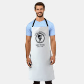 Grillmaster Since 20xx Black and White Schürze (Getragen)