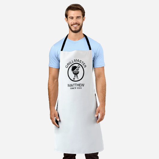 Grillmaster Since 20xx Black and White Schürze
