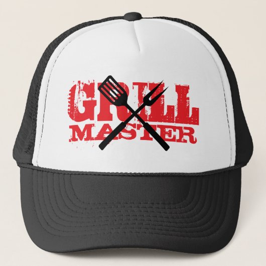 GrillMaster trucket hat cap for BBQ chef Truckerkappe (Vorderseite)