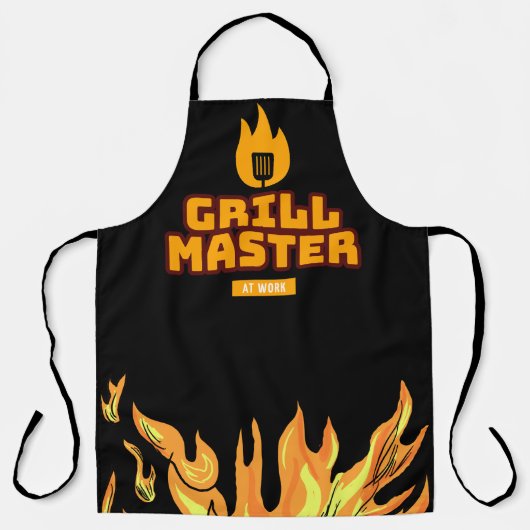 Grillmeister am Arbeitsplatz Schürze (Vorderseite)