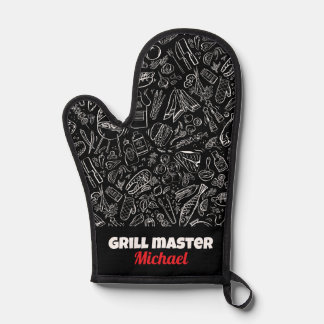 Grillmeister BBQ Foodie Männer Papa Ehemann  Ofenhandschuh