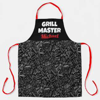 Grillmeister BBQ Foodie Männer Papa Ehemann  Schürze