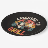 Grillmeister Dad Pappteller (Schrägansicht)
