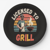 Grillmeister Dad Pappteller (Vorderseite)