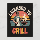 Grillmeister Dad Postkarte (Vorderseite)