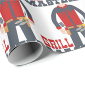Grillmeister Geschenkpapier (Rolleneckpunkt)