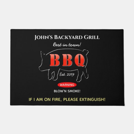 Grillmeister-GRILLEN im Hintergartengrill Fußmatte (Vorderseite)