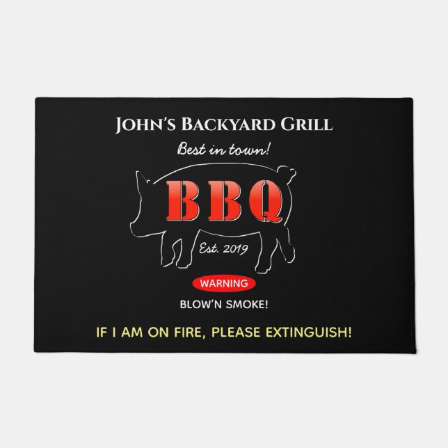 Grillmeister-GRILLEN im Hintergartengrill Fußmatte (Vorderseite)