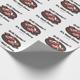 Grillmeister Gut Gemacht Lustiges BBQ Dad Geschenk Geschenkpapier