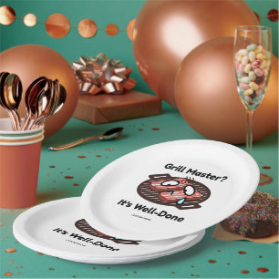 Grillmeister Gut Gemacht Lustiges BBQ Dad Geschenk Pappteller