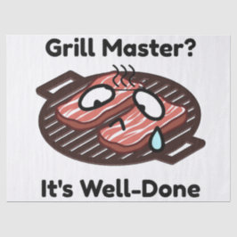 Grillmeister Gut Gemacht Lustiges BBQ Dad Geschenk Seidenpapier