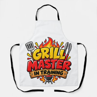 Grillmeister in Ausbildung BBQ-Schürze Schürze