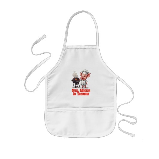 Grillmeister in Ausbildung Kinderschürze (Vorne)