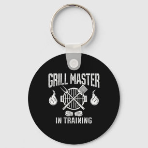 Grillmeister in Ausbildung Lustiger BBQ-Liebhaber Schlüsselanhänger