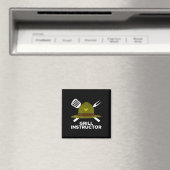 Grillmeister lustiger BBQ-Pitmaster grillender Vat Magnet (In Situ (Geschirrspüler))