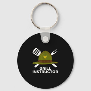 Grillmeister lustiger BBQ-Pitmaster grillender Vat Schlüsselanhänger