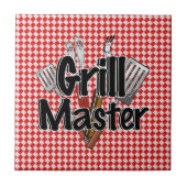 Grillmeister mit GRILLEN Tools & Picnic Table Fliese (Vorderseite)