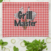 Grillmeister mit GRILLEN Tools & Picnic Table Handtuch (Gefaltet)