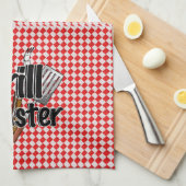 Grillmeister mit GRILLEN Tools & Picnic Table Handtuch (Viertel Falte)