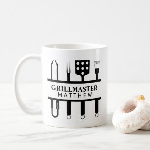 Grillmeister Name Vatertag Kaffeetasse